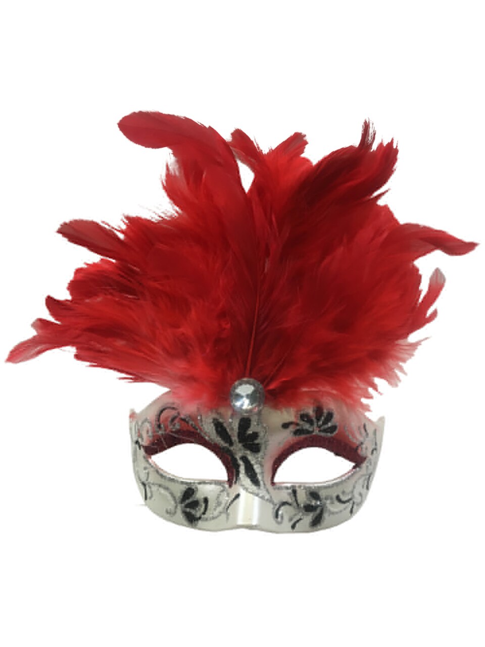 Red Mini Jordana Mask Mardi Gras Christmas Tree Ornament Decoration